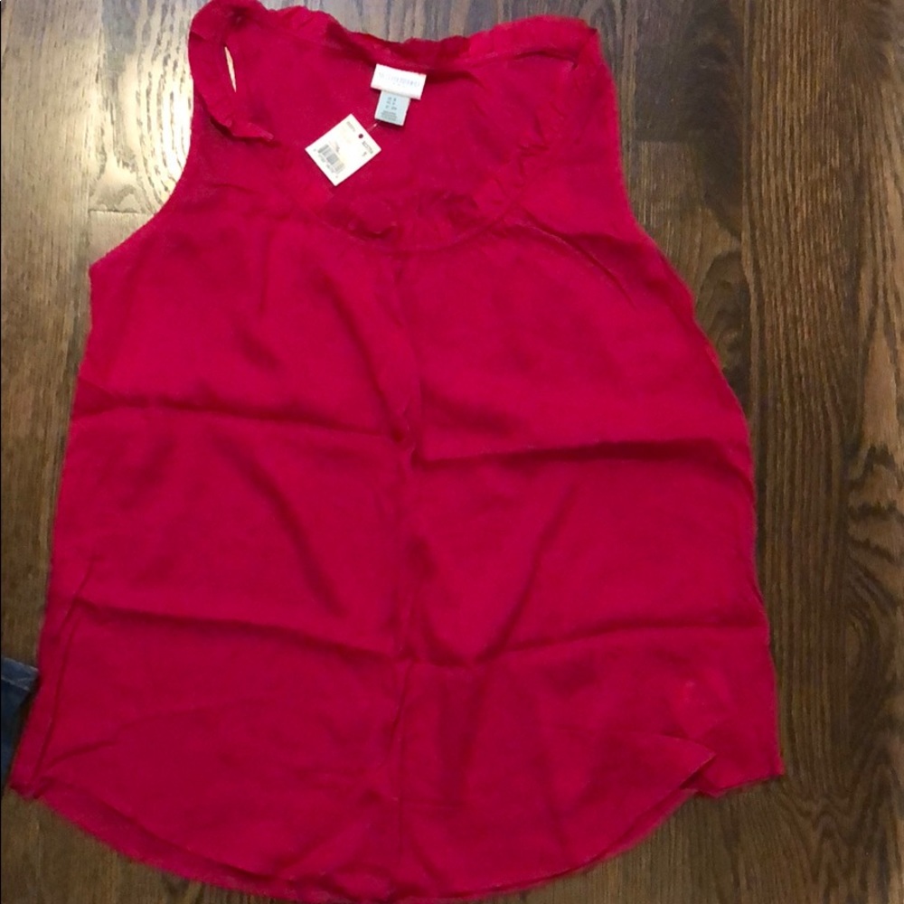 Pink maternity tank